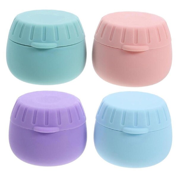 4pcs Small Cream Jar Refillable Cosmetic Jar Empty Cream Container Travel Jars Lotion Jars