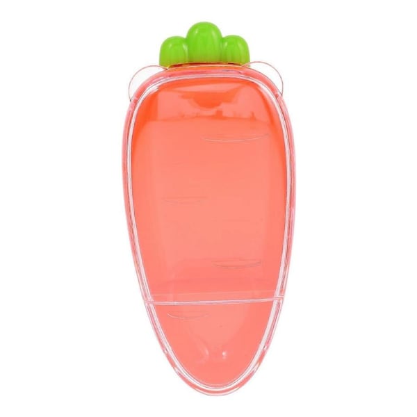 Reusable Plastic Divided Box 2-compartment Box Carrot Shaped Box Clear Container With Lid