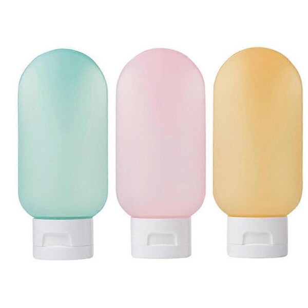 Travel Bottles For Toiletries, Portable 3-Piece Set, Eco-Friendly Travel Size Containers With Food-Safe Material, Leak Proof, Refillable, Bpa Free