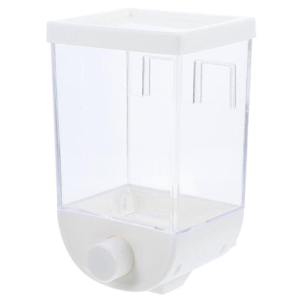 Kitchen Grain Storage Container Cereals Granola Dispenser Hanging Storage Box Storage Case - 1000ml (White)