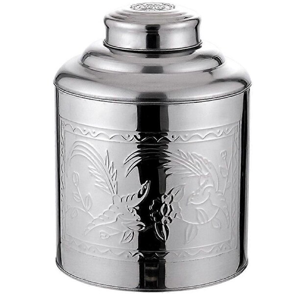1 Set of Stainless Steel Canister Multi-function Tea Canister Household Storage Canister Home Supply