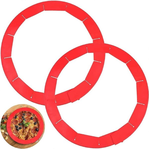 Adjustable Pie Crust Protector, BPA Free, for Baked Pie Crust, Fits 8" - 11.5" Rimmed Pans - Dishwasher Safe