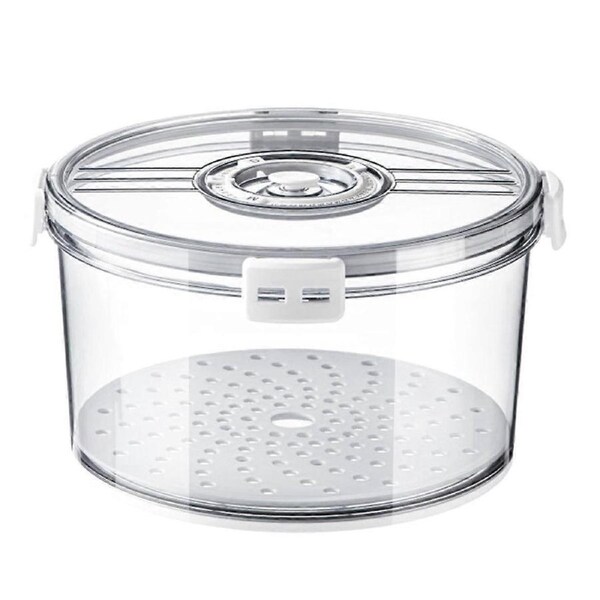 Airtight Bread Box Round Homemade Bread Storage Container Time Recording Bread Keeper for Homemade