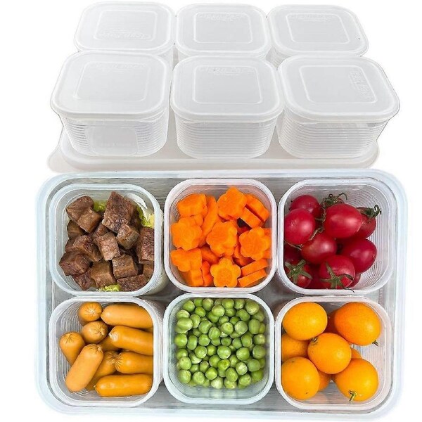 Airtight 6PCS BPA-Free Food Storage Containers - Stackable for Pantry Organization