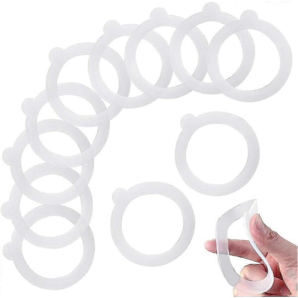 12 Pcs Silicone Gasket Seals for Jars, Leakproof Airtight Silicone Gasket Sealing Rings, for Glass Clip Top Jars 0.35/0.5/1/ 1.5/2 Liter Canning Jar