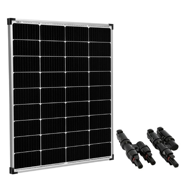 300W Solar Panel Mono Fixed Camping Power W/Solar Charging Cable Fits Adapter AU