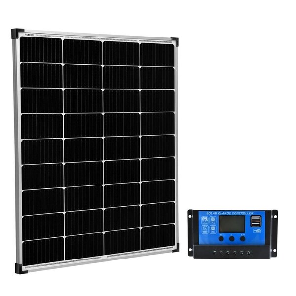 12V 300W Solar Panel Mono Fixed W/ 20A 12V/24V Solar Charge Controller PWM NEW
