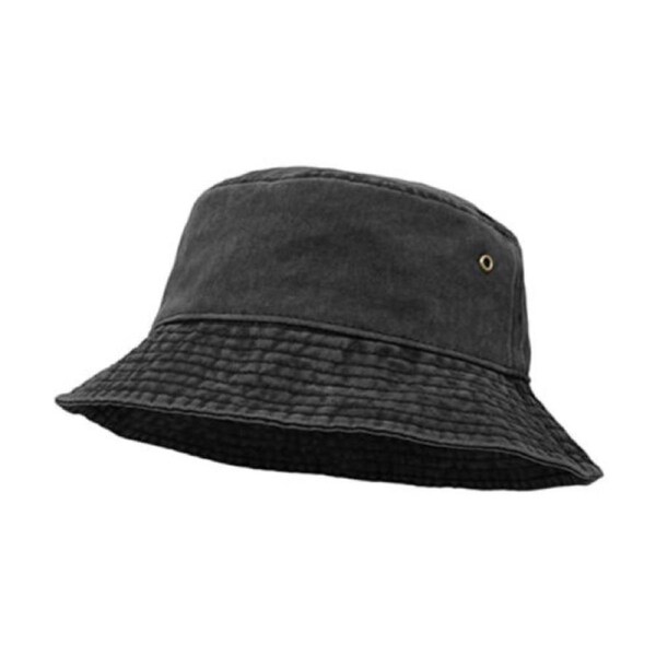 Unisex Washed Cotton Outdoor Camping Sports Bucket Hats Black
