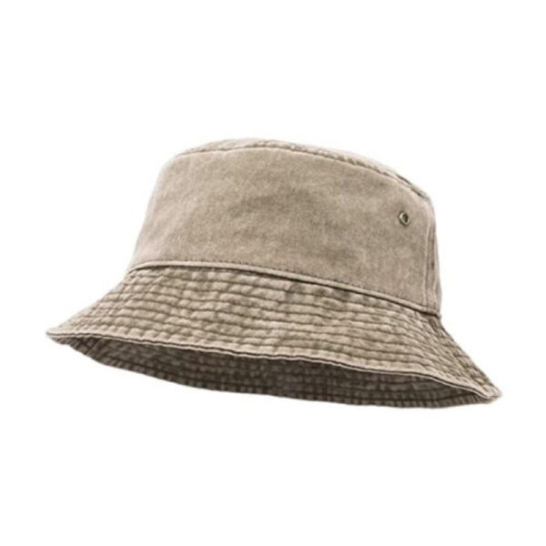 Unisex Washed Cotton Outdoor Camping Sports Bucket Hats Khaki