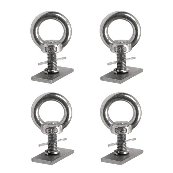M8x26 Slot Channel Eye Nuts T Bolts Slider Rhino Thule Yakima Roof Rack 4set