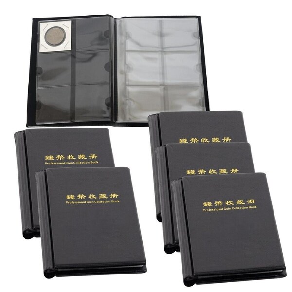 6X Staple 2"X2" Coin Holder Collection Collecting Album Stock Storage 60 Pockets