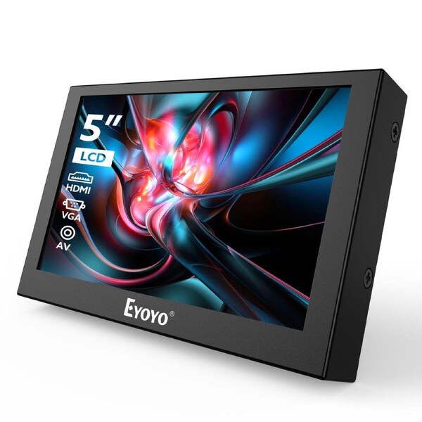 Mini 5in HDMI Monitor LCD Screen Small Camera Video VGA Display for PC Car