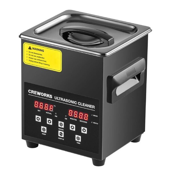 2L Digital Ultrasonic Cleaning Machine w LED Displays for Jewelry