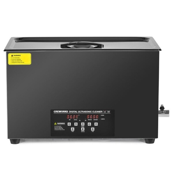 30L Digital Ultrasonic Cleaning w Degas & Gentle Mode 1200W Heater