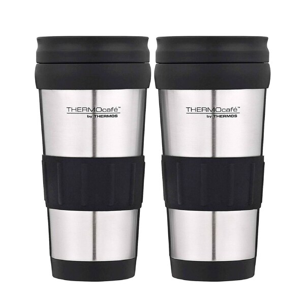 Thermos Genuine Stainless Steel 2pc Vacuum Insulated Tumbler Mug 420ml Flask Cup