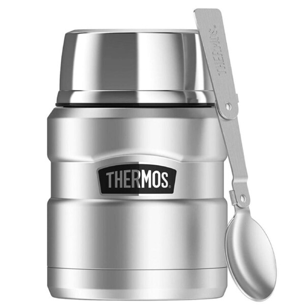 Thermos Genuine Stainless Steel PRO King 470ml Vacuum Food Flask Jar Insulated