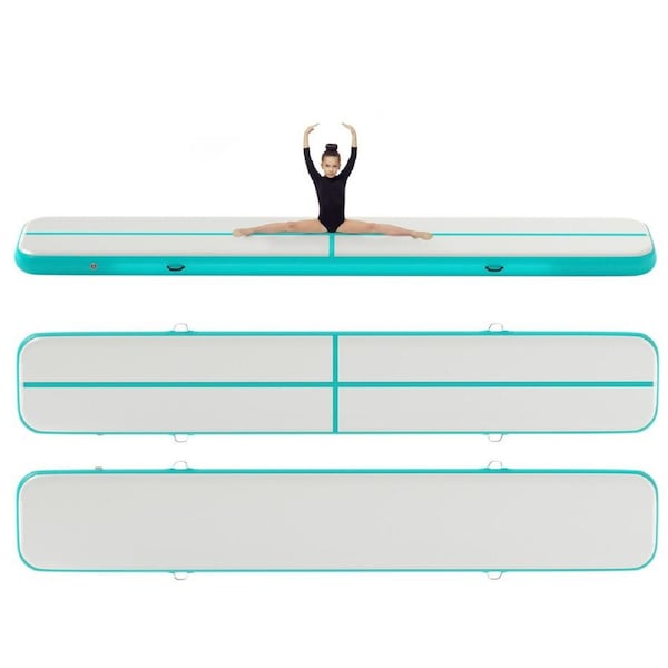 6M Inflatable Air Track Airtrack Mat Gymnastics Tumbling Yoga Floor w E-Pump