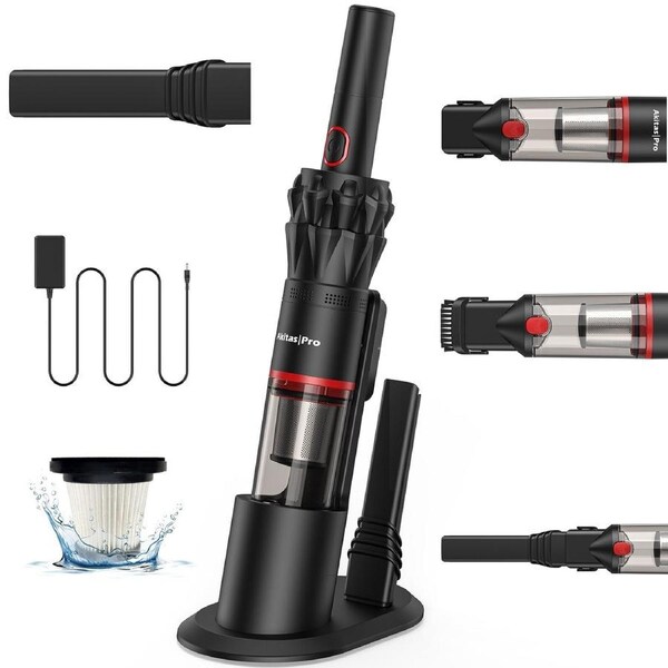 Akitas Pro H2 Cordless Handheld Vacuum Cleaner with Charging Dock Lightweight