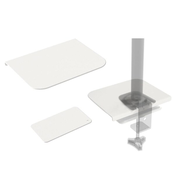 Steel Monitor Mount Reinforcement Plate Desk Scratch Prevention Sheet