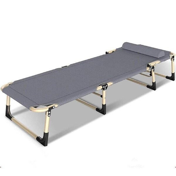 Outdoor Sun Lounger Folding Bed Reclining Deck Camping Beach Chair Adjustable Au