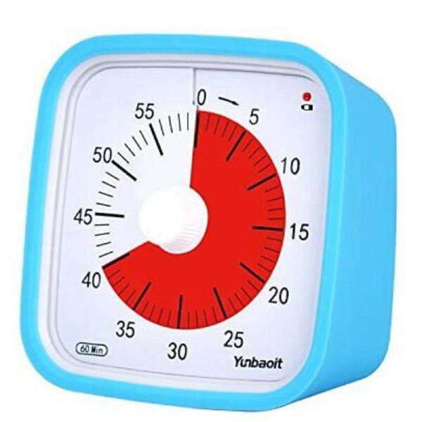 Blue-Yunbaoit Visual Timer,Silent Countdown Clock, Time Management Tool