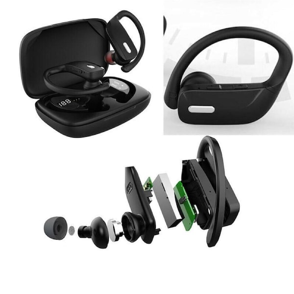 Wireless Bluetooth Earphones Headphones Sport Gym Earbuds with Mic Sweatproof AU