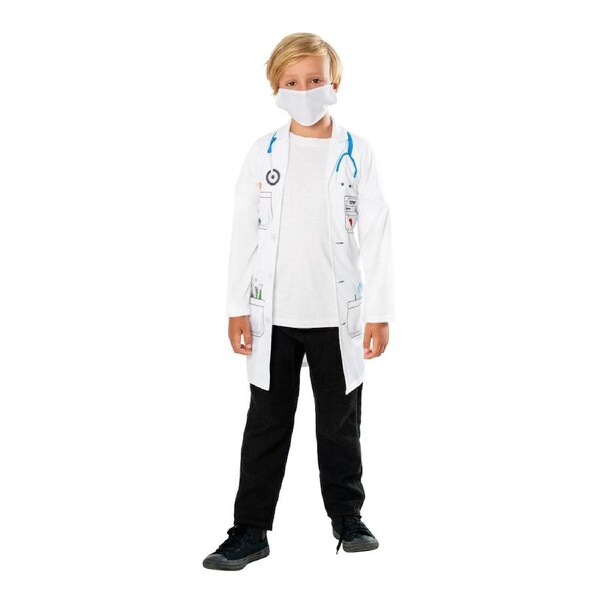 Rubies Doctor Coat Costume Dress Up Party Cosplay Halloween Outfit 3-4y