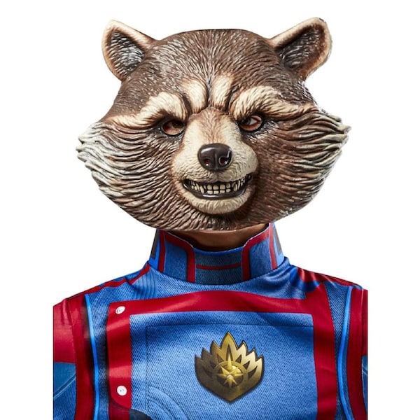 Marvel Rocket Raccoon Gotg3 Deluxe Costume Dress Up Party/Halloween 5-6y
