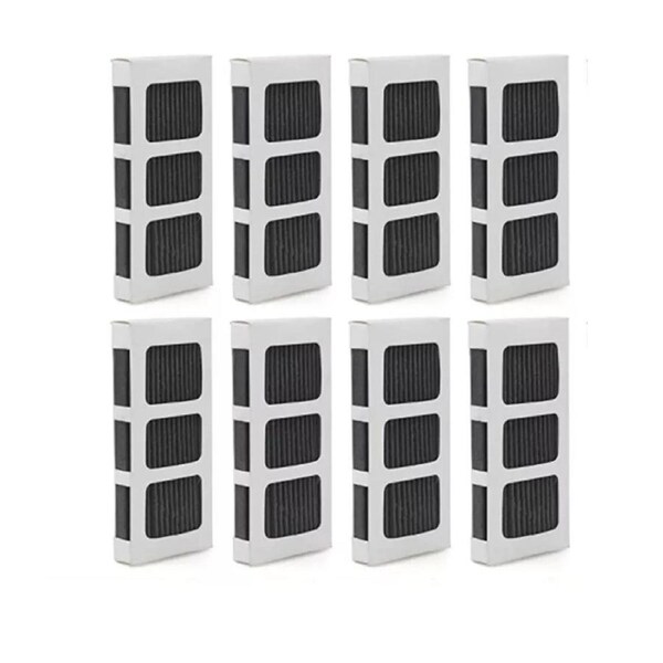Electrolux Westinghouse Fridge Air Filter 8-Pack, Model 242047806, Odor Reducing Carbon Filter