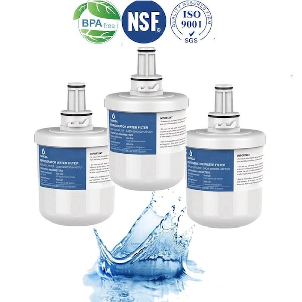 Samsung Aqua-Pure Plus DA29-00003G Compatible Ice Water Fridge Filter Pack of 3