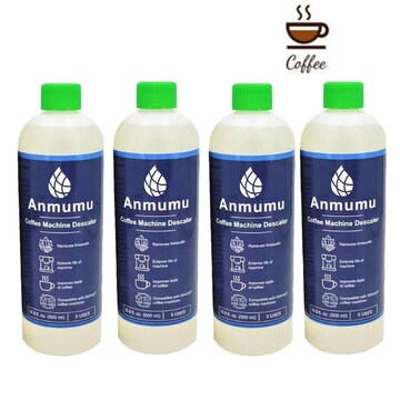 4-Pack Organic Descaler for Delonghi Espresso Coffee Machines