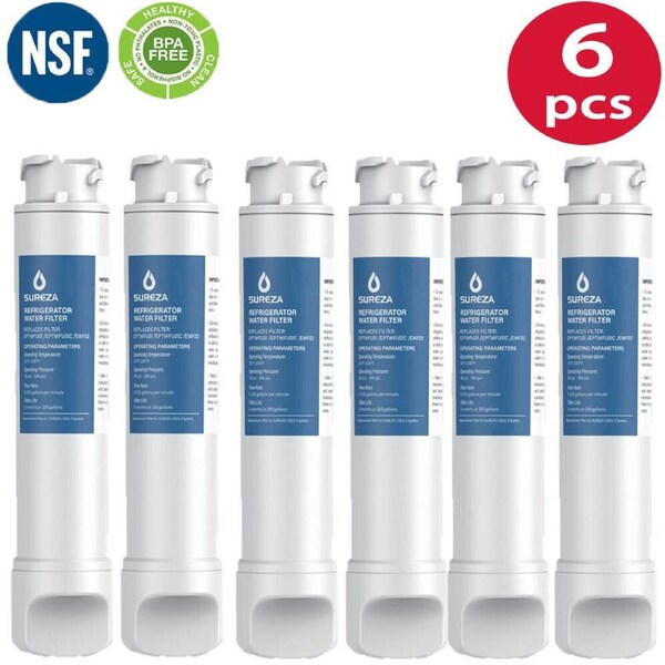 6-Pack Replacement Water Filters for Electrolux & Westinghouse Fridges