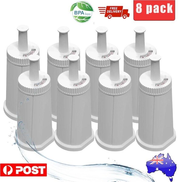 8 Pack Water Filters for Breville Barista Touch BES880 & Compatible Machines