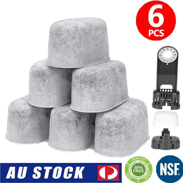 Charcoal Water Filters for Breville BES870 & Duo-Temp Pro BES810 Coffee Machines