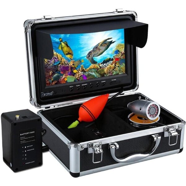 Underwater Fishing Camera 9inch 50m DVR Video Fish Finder 12pcs IR Lights