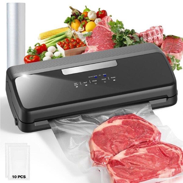 Advwin Vacuum Sealer Machine for Food Storage, Dual Pump Food Vacuum Sealer with Built-in Cutter, 32cm Seal Width, Kitchen Food Saver System