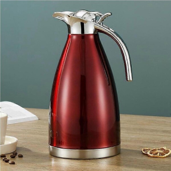 JOYBUY 304 stainless steel insulation pot vacuum kettle double coffee pot household cold kettle 2L Capacity Double Layer Style