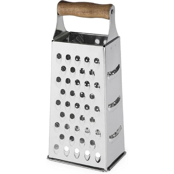 JOYBUY Stainless Steel Grater, Box Cheese Grater, Cheese Grater with Handle, Parmesan