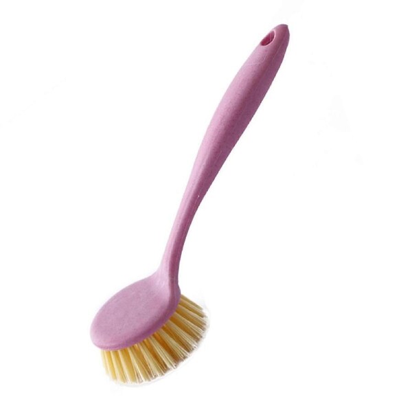 JOYBUY Dish Scrub Brush Long Handle Plastic Multifunctional Hangable Pot Scrub Brush for Kitchen