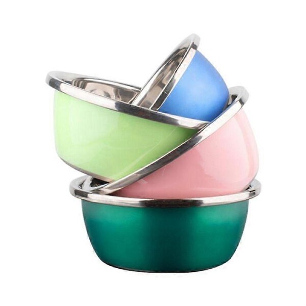 JOYBUY Stainless steel multifunctional basin, thickened dishwashing rice sieve three piece set, and flour cooking basin drainage basin