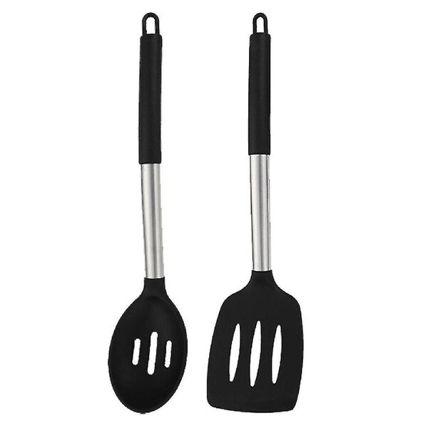 JOYBUY 2pcs Silicone Cooking Kitchen Utensils Set,bpa Free,non-stick Heat