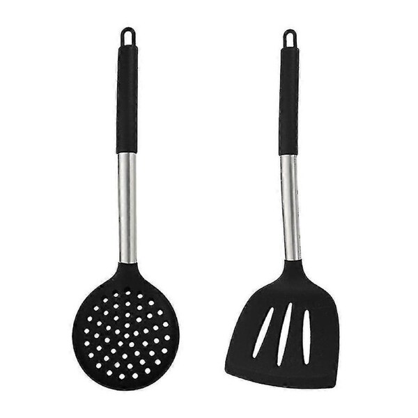 JOYBUY Heat Resistant Kitchen Utensils, Stainless Silicone Utensils Set For Nonstick Cookware, Dishwasher Safe