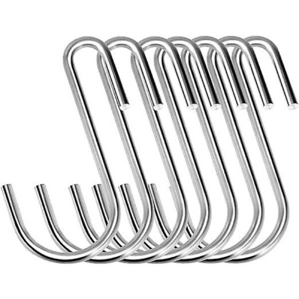 JOYBUY 30PCS S Hooks, Premium Stainless Steel S Hooks for Hanging Kitchenware, Professional S Shaped Hooks for Hanging Pots, Pans, Cups, Plants, Bags, Jeans