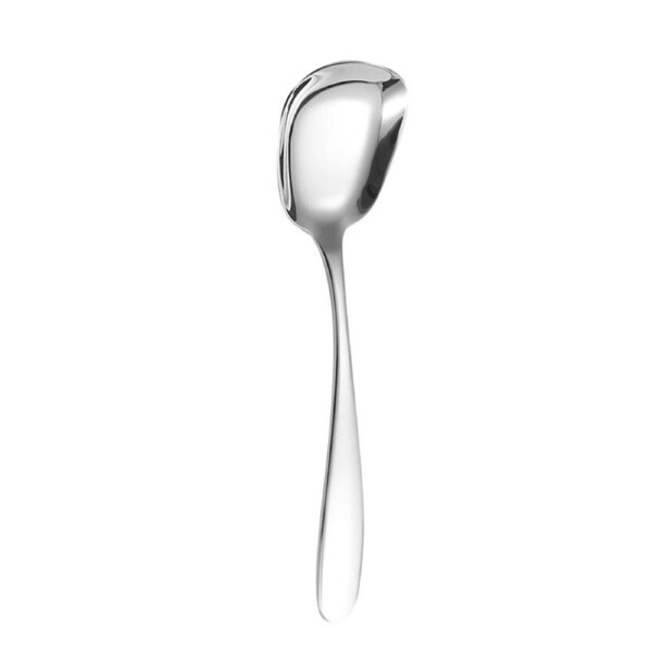 Square Head Spoon Polished Surface Rustproof Corrosion Resistant Stainless-Steel Stirring Spoon