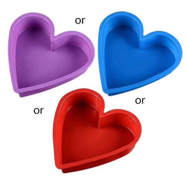 JOYBUY Silicone Cake Pan for Baking Heart Shaped Cake Molds Baking Pan Non-Stick