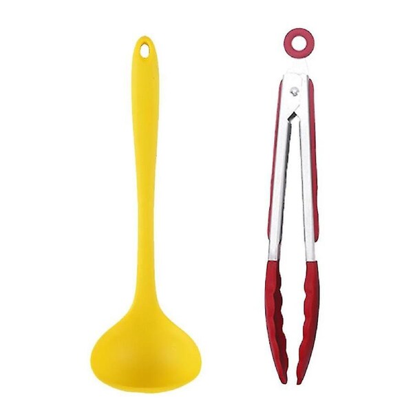 JOYBUY Silicone Cooking Utensils Set Heat Resistant With Stainless Steel