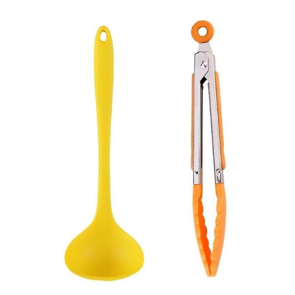 JOYBUY Silicone Cooking Utensils Set Heat Resistant With Stainless Steel