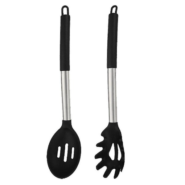 JOYBUY 2pcs Silicone Cooking Kitchen Utensils Set,bpa Free,non-stick Heat