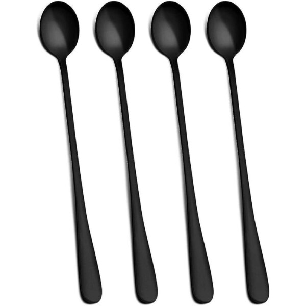 JOYBUY Hiware 9-inch Iced Tea Spoon, Spoon, Ice Cream Spoon, Less Steel Stirring Spoons, Set Of 4