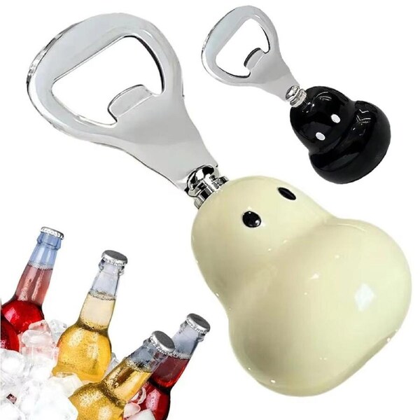 2 Pack Bottle Caps Opener Portable Pear Shape Bottle Lid Gripper Bottle Opener